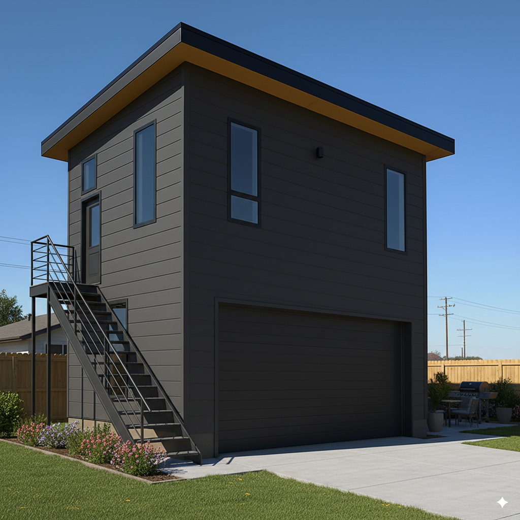 One bedroom loft ADU exterior